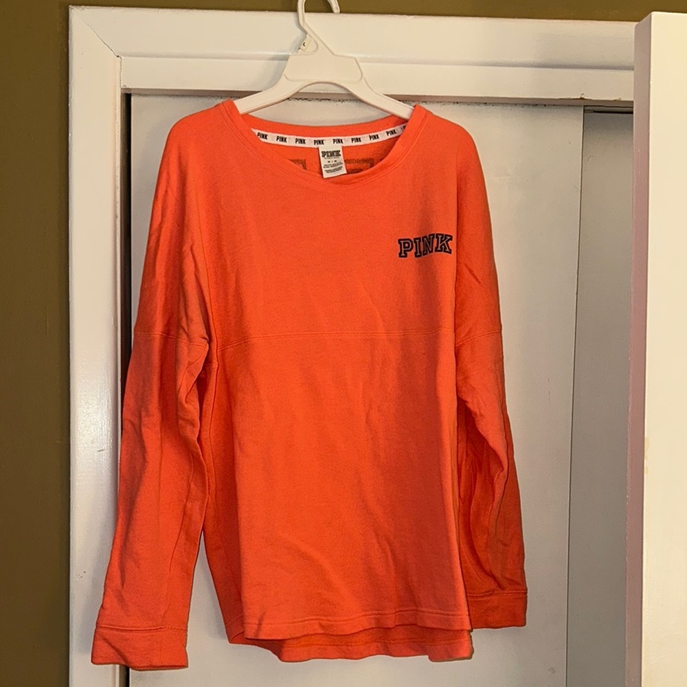 PINK Orange Long Sleeve Shirt